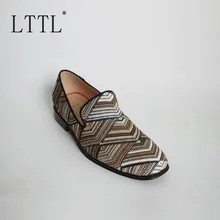 Новое поступление Разноцветные плед парусиновая обувь Для мужчин с кожаной стелькой обувь мода ручной работы мужские лоферы слипоны Повседневное человек Туфли под платье