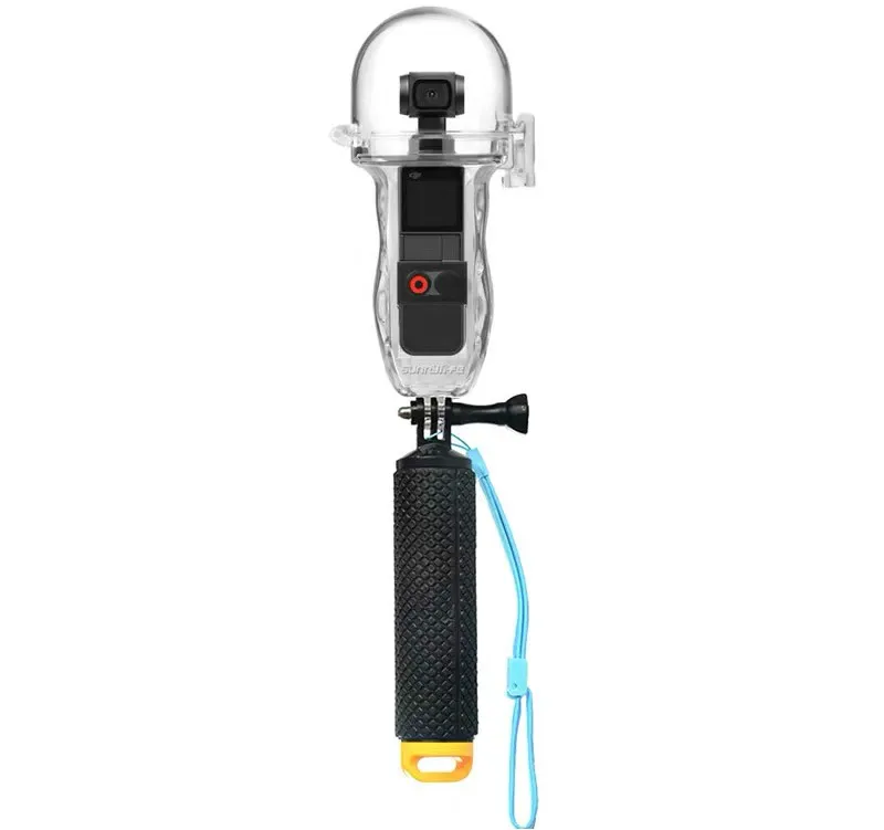 60 м чехол для дайвинга для DJI OSMO POCKET Gimbal camera Водонепроницаемая защитная оболочка GoPro Дайвинг маска Floaty ручной захват аксессуары для камеры - Цвет: Желтый цвет