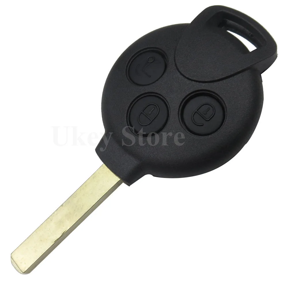 OKEYTECH NEW REMOTE KEY KEYLESS ENTRY FOB 3 BUTTON FOR MERCEDES BENZ MB SMART 451 433MHZ WITH ID46 7941 TRANPONDER CHIP