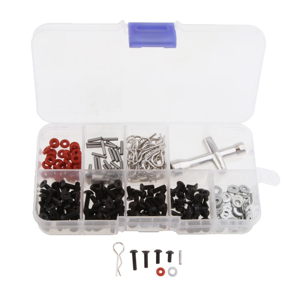 241 in 1 M3 Flat Round Screw Kits in Box for HSP RC Model Car DIY Spare Part