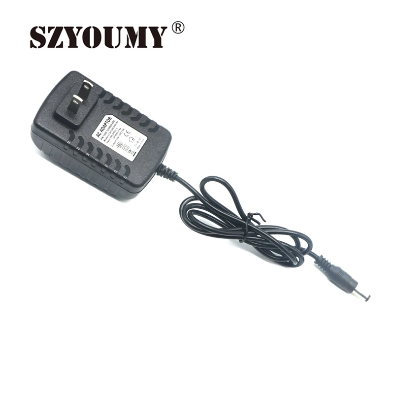 

SZYOUMY 100PCS 12V2A AC 100V-240V Converter Adapter DC 12V 2A 2000mA Power Supply EU / US Plug 5.5mm x 2.1mm for LED CCTV
