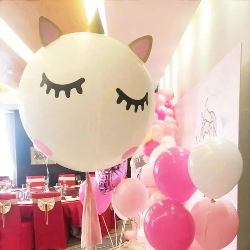 Fai Da Te Unicorno Palloncino Unicorno Festa A Tema Forniture Adesivi 36 Pollici Bolla Palloncino Baby Shower Balloon Decorazione Festa Di Compleanno