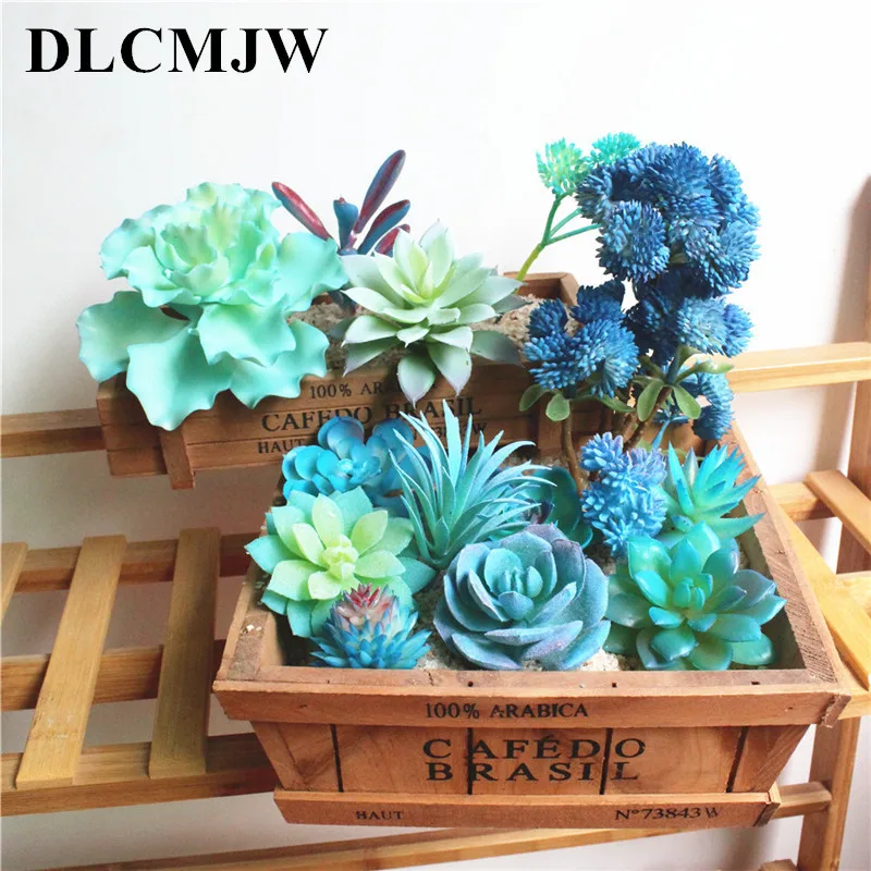 

Artificial flowers Simulation Succulents Plant F Flowers DIY Artificial Succulents Plants Garden Decoration Plasticl plant