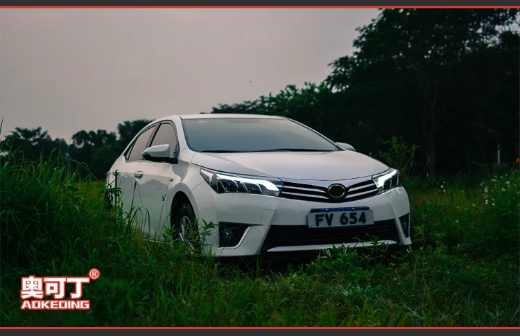 AKD Авто Стайлинг фара для Toyota Corolla- фары светодиодные ходовые огни биксеноновые фары Противотуманные фары ангельские глазки авто