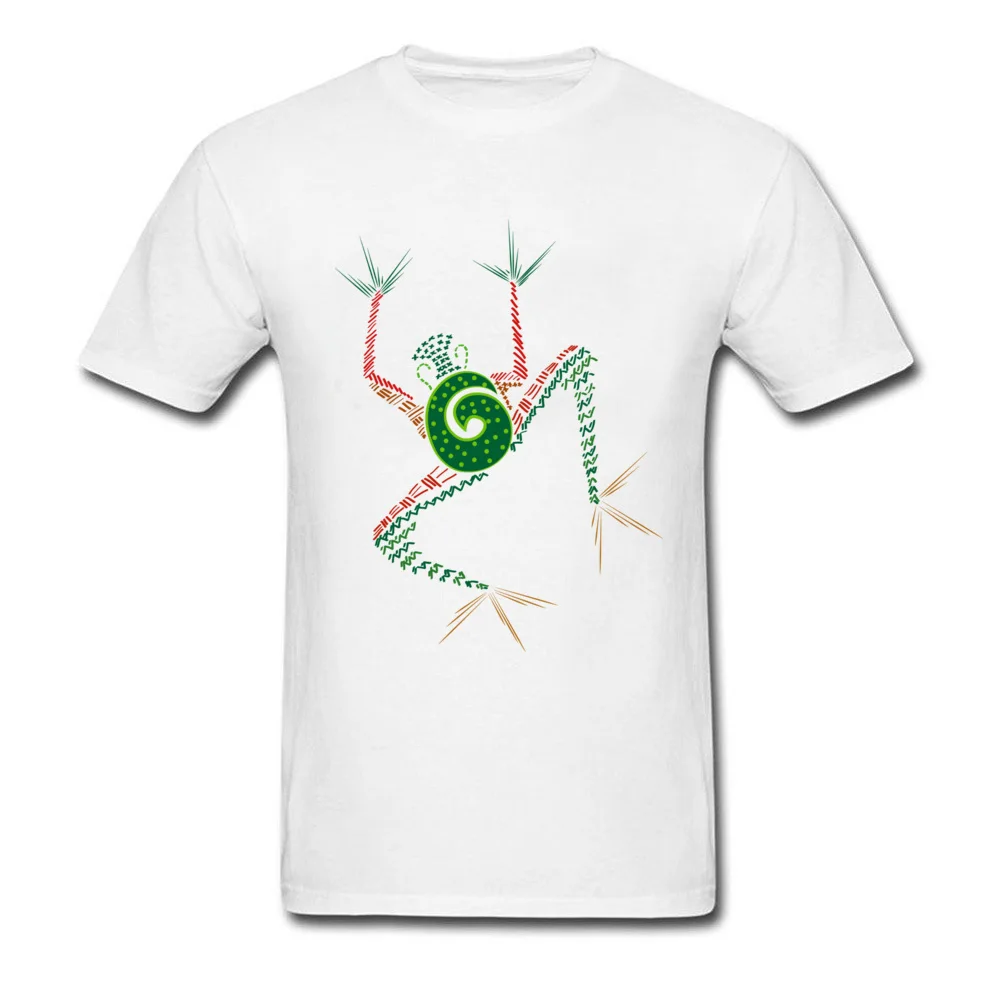 The Tribal frog Round Collar T-shirts Summer Tops & Tees Short Sleeve Funny 100% Cotton Summer Tee Shirt Gift Boy The Tribal frog white