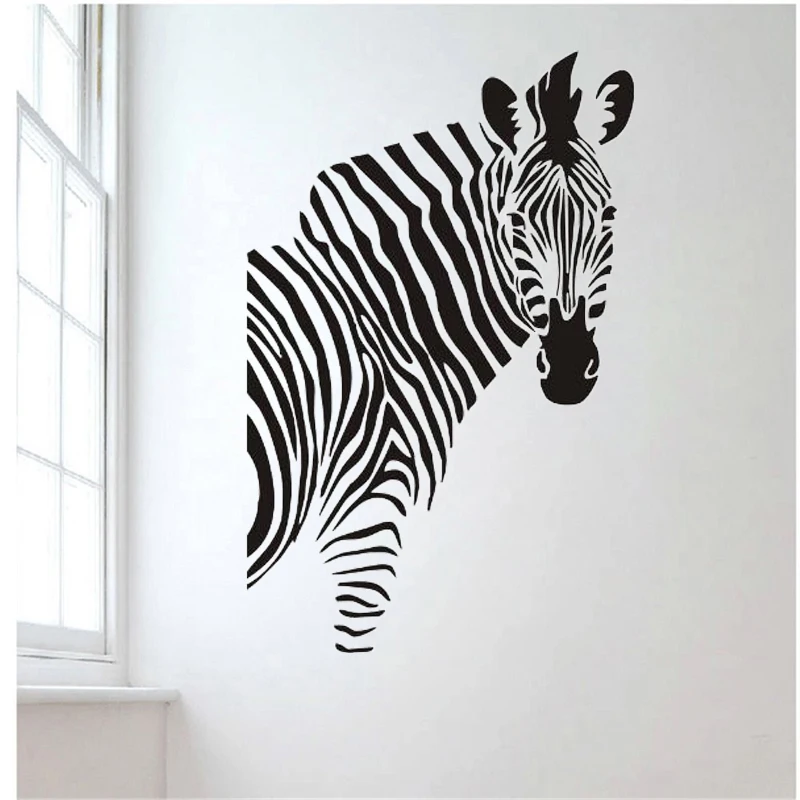 

ZOOYOO Zebra Wall Sticker Animal Styling Home Decor Creative Wall Decal Kids Children Room Nursery Decoration Art Murals