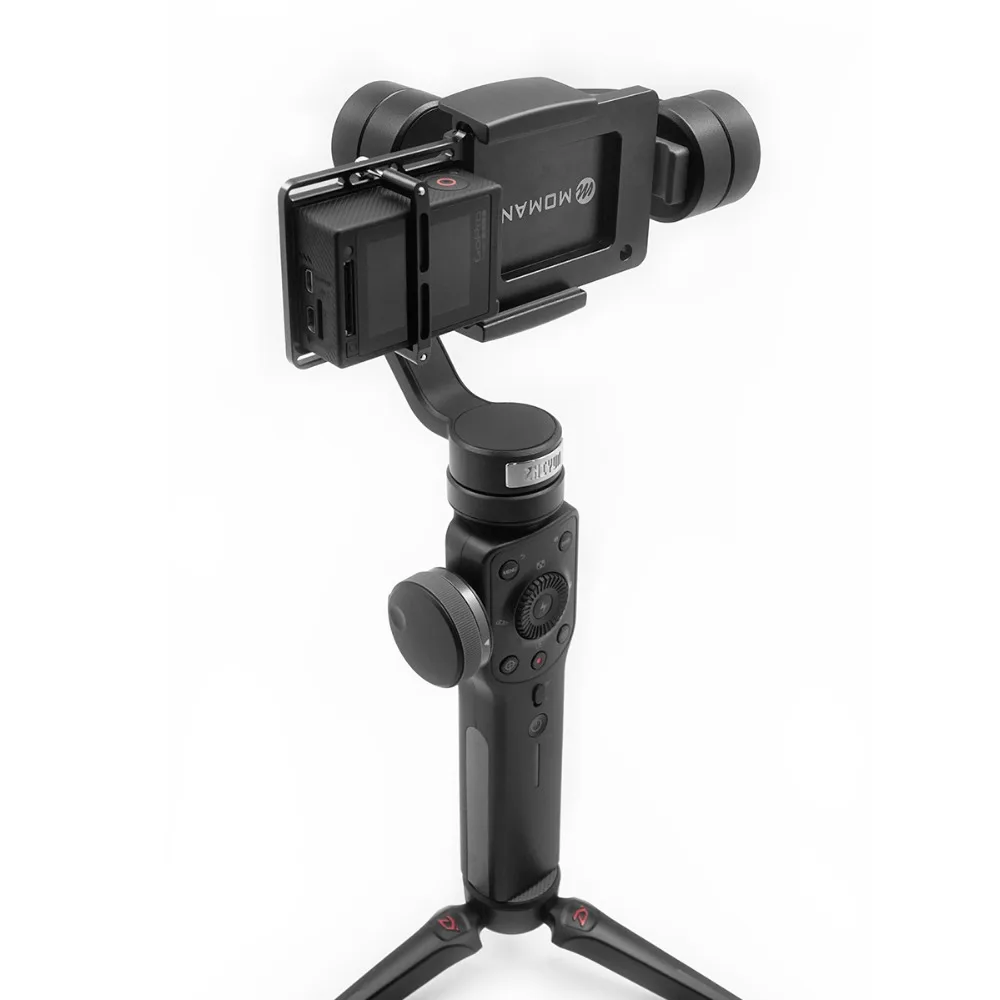 Мини штатив Moman + Адаптер GoPro кронштейн L для Zhiyun Smooth Q 4/DJI OSMO Mobile 2/Moza Feiyu YI
