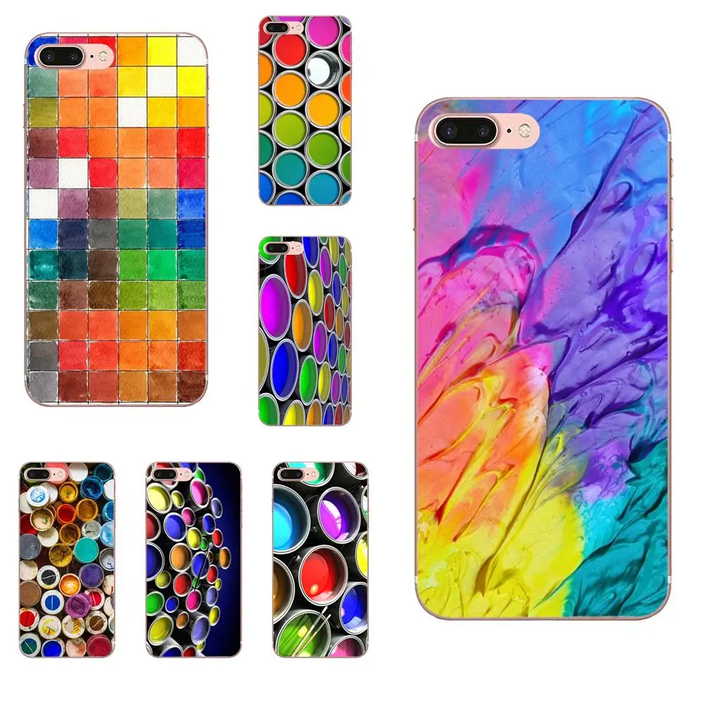 

For Galaxy J1 J2 J3 J330 J4 J5 J6 J7 J730 J8 2015 2016 2017 2018 mini Pro Soft TPU Print Case Er Watercolor Set Paint Box