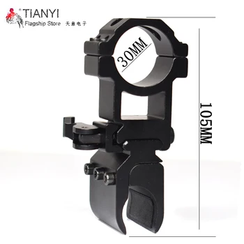 

Flashlight Mount Holder 25.4mm Low QD Quick Release Flashlight Scope Outdoor Hunting 20mm RIS Ring Mount Pacatinny Weaver Rail
