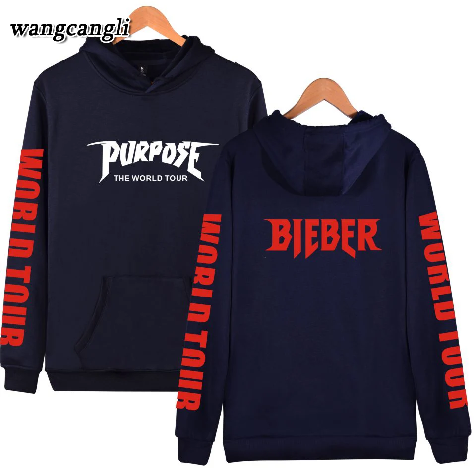 2019 Justin bieber purpose tour Kpop fashion Winter hoodie and harajuku sweatshirt hoodies plus size long sleeve Jacket Coat