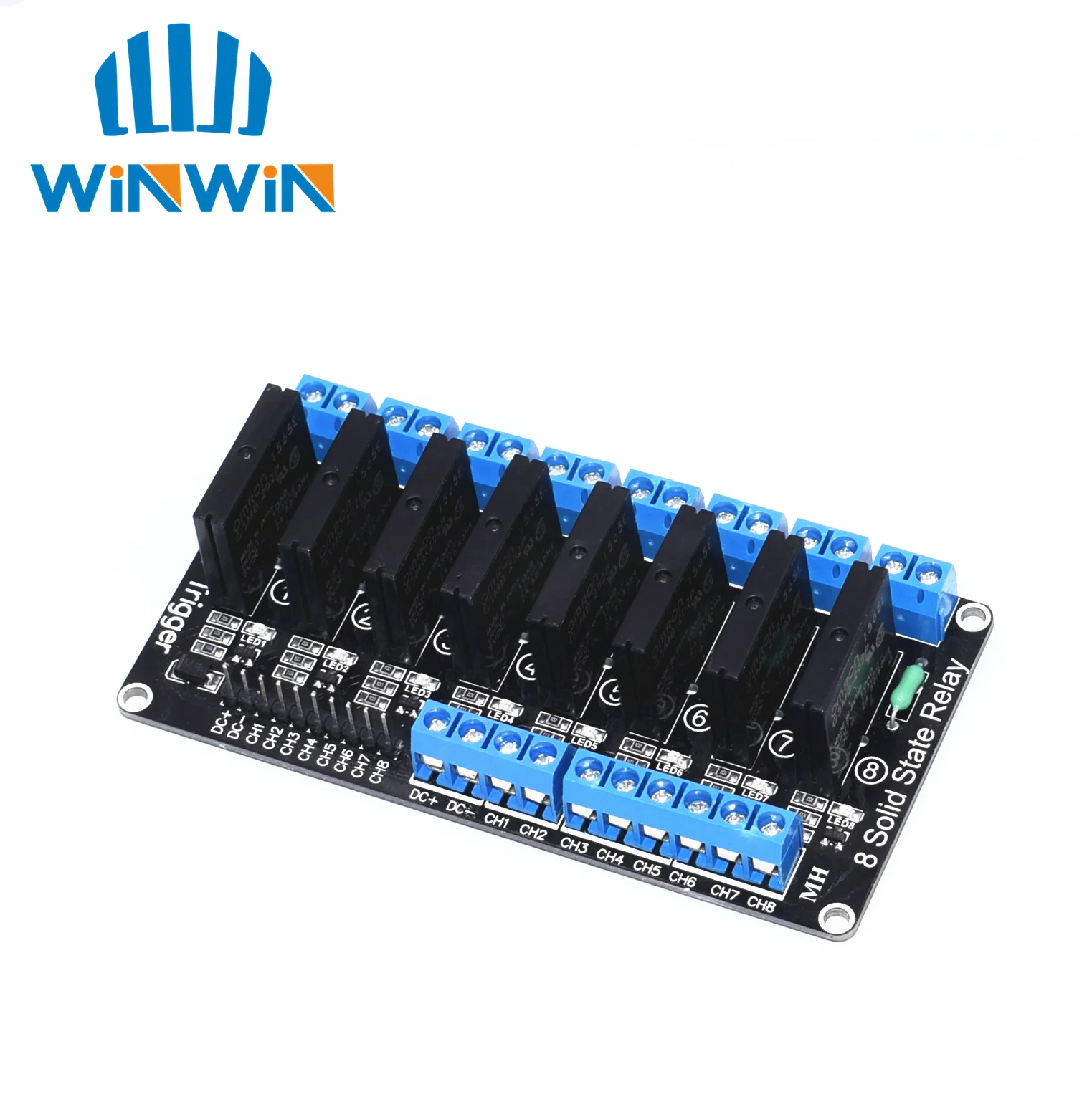 

10pcs 8 Channel 5V DC Relay Module Solid State Low Level SSR AVR DSP 2A 240V