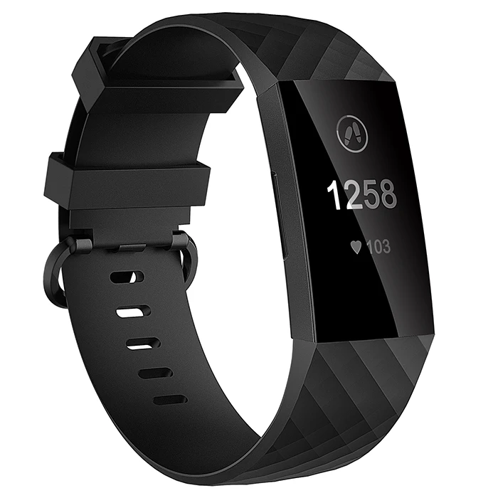 Baaletc ремешок для Fitbit Charge 3 Смарт-часы браслет фитнес-часы ремешок для мужчин t для Fitbit Charge 3 для женщин мужчин - Цвет: Black