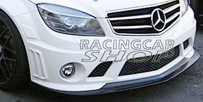AK STYLE front Lip spoiler splitter FOR Mercedes BENZ W204 C-CLASS C63 bumper 2008-2011