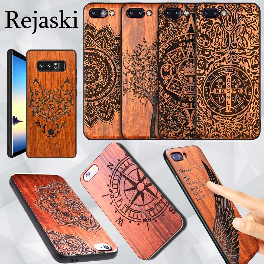 

Wood Phone Case For Huawei P20 Pro Lite Mate 10 20 Pro Lite 20X Flower Wooden Cover For Honor 10 V10 8X Max Note10 Cases