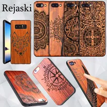 Деревянный чехол для телефона huawei P20 Pro Lite mate 10 20 Pro Lite 20X цветочный деревянный чехол для Honor 10 V10 8X Max Note10 чехол s(China)