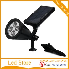 Новое поступление Водонепроницаемый 4 светодиода Tuinverlichting мини Мощность сад lampara Солнечный свет лампы Открытый Пейзаж лампе солнечной лампы CE