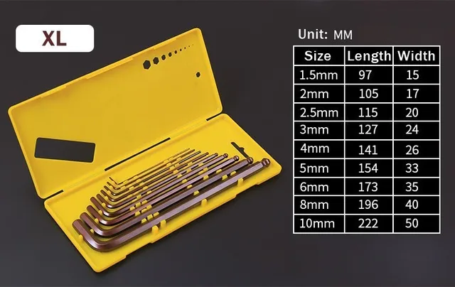 allen key socket set hand tools