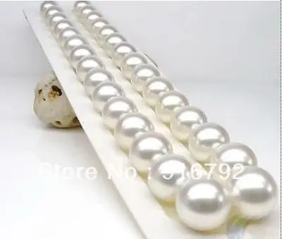 

free shipping >>>>>REAL AAA+ 11-12 MM SOUTHSEA WHITE PEARL NECKLACE