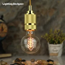 G80 спираль Fi Винтаж можно использовать энергосберегающую лампу или светодиодную лампочку) E27 220 В 40 Вт старинная Вольфрам нити инновационный осветительный прибор лампа для Освещение в помещении