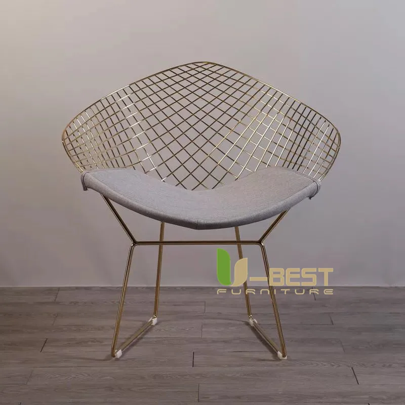 U-BEST Bertoia алмаз кресло для отдыха, Гарри бертоя стиль провода уличное кресло обеденный chiar