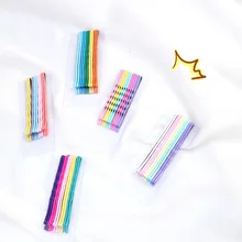 10 шт./компл. Заколки для волос для девочек Макарон упаковка из 10 шт. Цвет желе Цвет GirlHairpin Цвет Фул Радуга Клип G0405