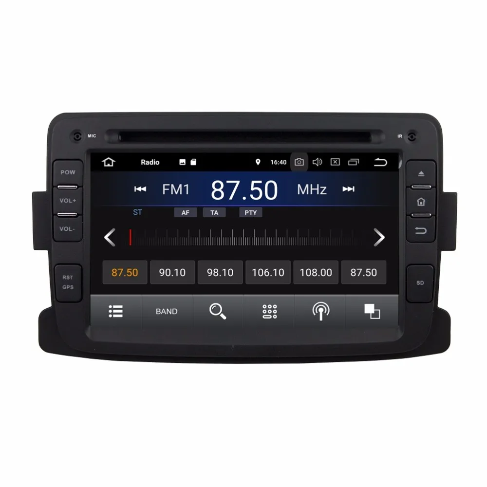 Sale Quad Core 7" Android 8.1 Car DVD Player for Renault Duster Logan 2011-2016 With 2GB RAM Car Radio GPS WIFI Bluetooth 16GB ROM 2