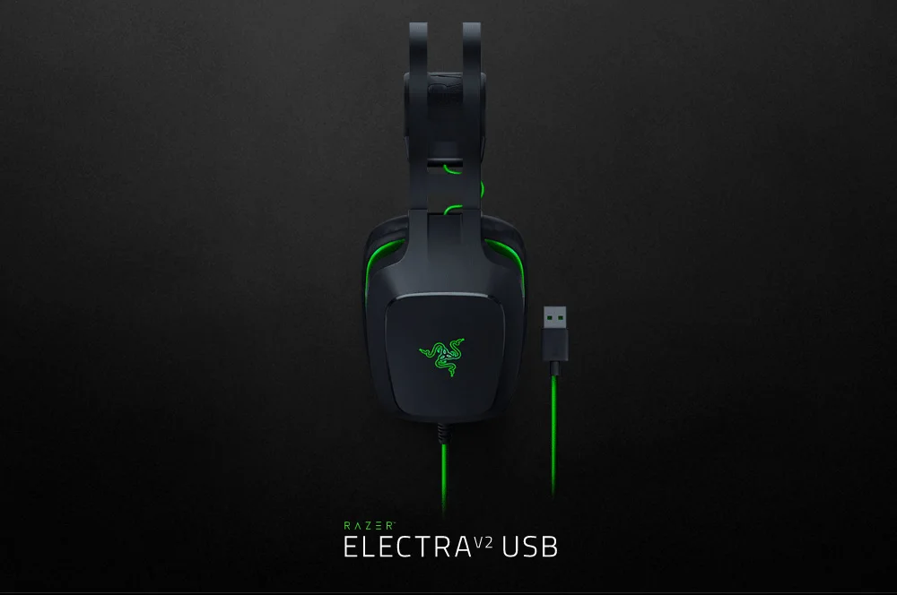 Original Razer Electra USB V2 Gaming Headset Music Earphone 7.1 Surround  Sound with Detachable Mic Black|music earphone|7.1 surround soundgaming  headset - AliExpress
