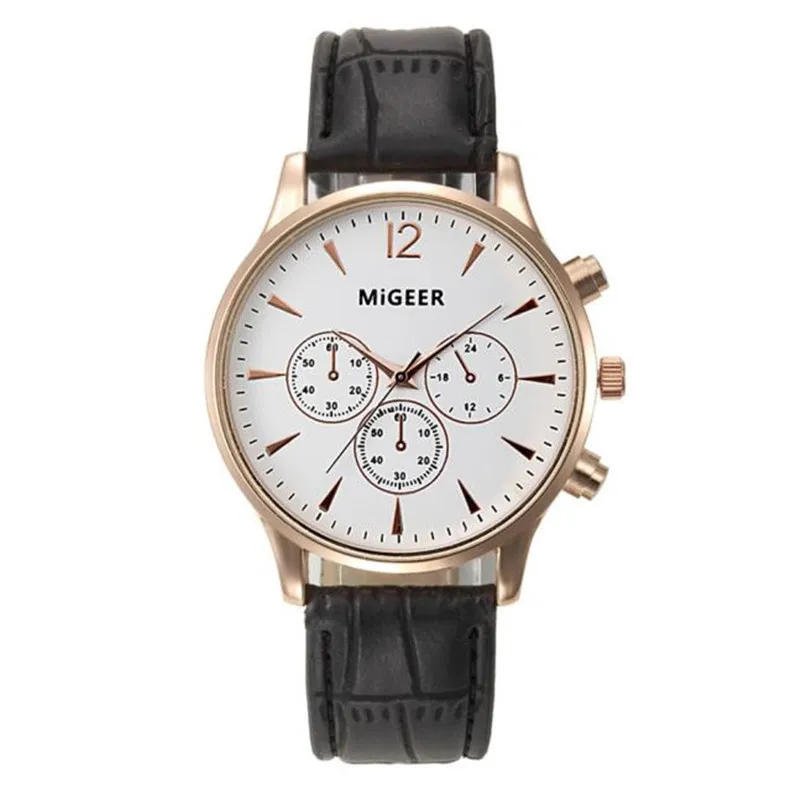 

Men's Quartz Wristwatches Wrist Watch Luxury Fashion Stainless Steel Faux Leather Free Shipping wholesale relogio masculino M15