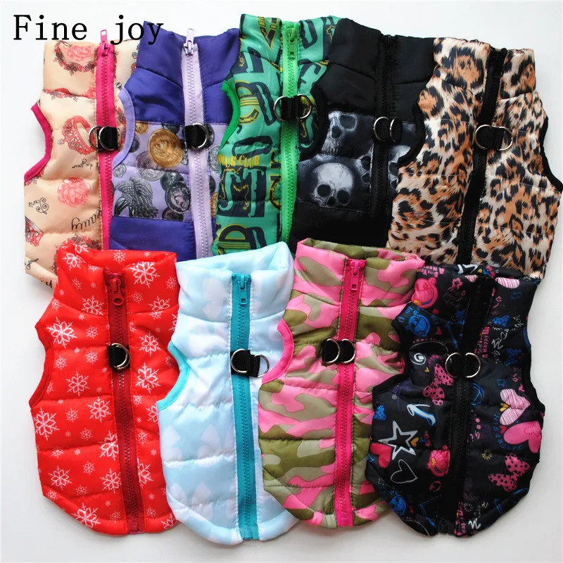 

Fine joy New Winter Pet Dog Clothes For Small Dogs Warm Down Jacket Waterproof Dog Coat Thicker Cotton Clothing For Chihuahua