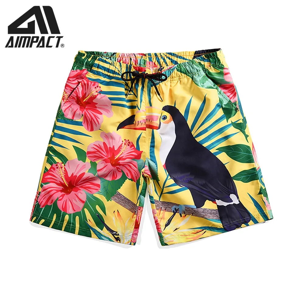 Quick Dry 3D Bird Board shorts for Men New Summer Beachwears Casual