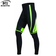 KIDITOKT Pro сохраняет тепло Велоспорт термальные брюки анти-УФ Горные штаны для велоспорта с 3D Противоскользящий гелевый мягкий для мужчин