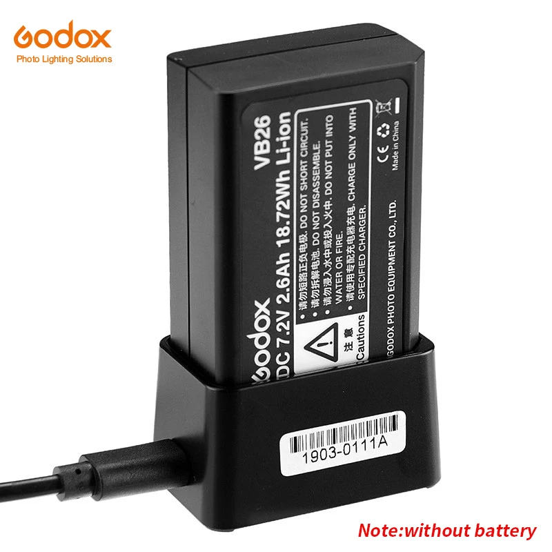 Godox VC26 USB Charger for V1 Speedlight flash(Without Battery)in