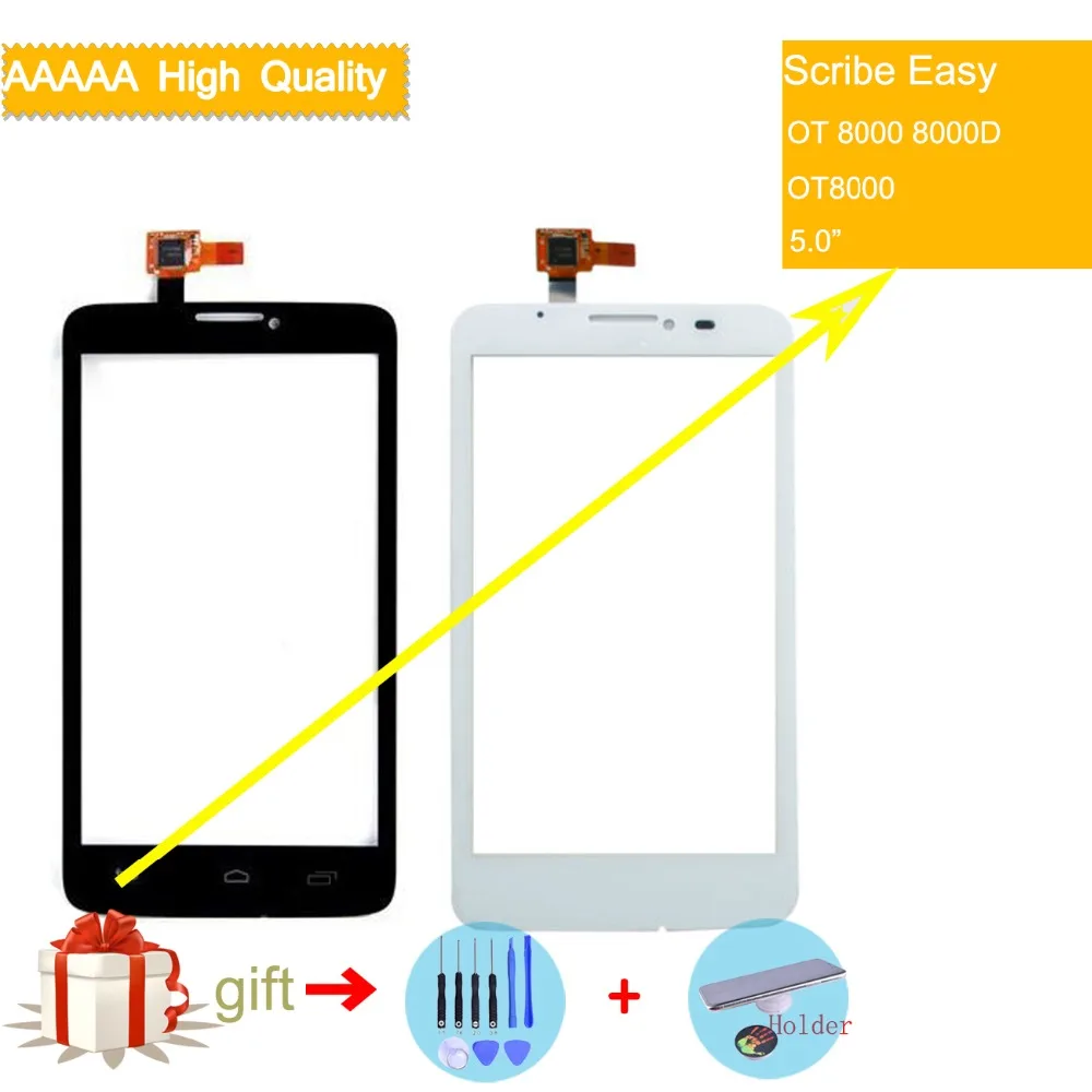 Сенсорный экран для Alcatel One Touch Scribe Easy OT 8000 8000D OT8000 сенсорная панель сенсор
