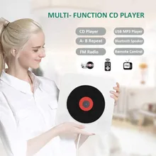 Классический настенный Bluetooth портативный CD-плеер домашний аудио магнитофон с пультом дистанционного управления fm-радио встроенные HiFi колонки USB MP3
