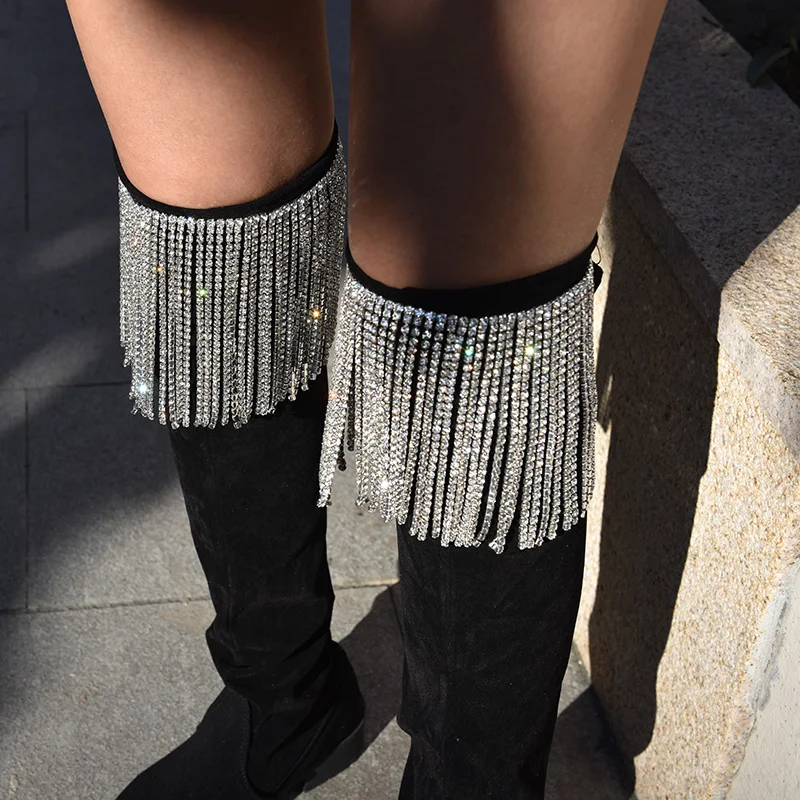 

Bling 50cm/piece rhinestone dance crystal chain,width 12.3cm,Tassels decoration sew on garment rhinestone banding Necklace trim