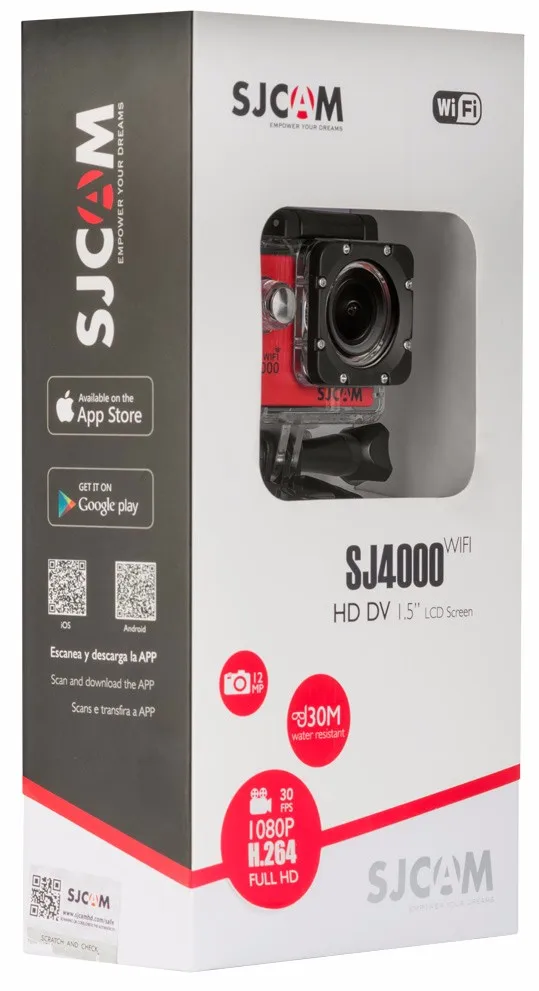 SJCAM SJ4000 WI-FI действие Камера 1080 P 2,0 Экран Ultra HD Спорт Cam Go 30 м водонепроницаемый мини cam про Спорт Камера