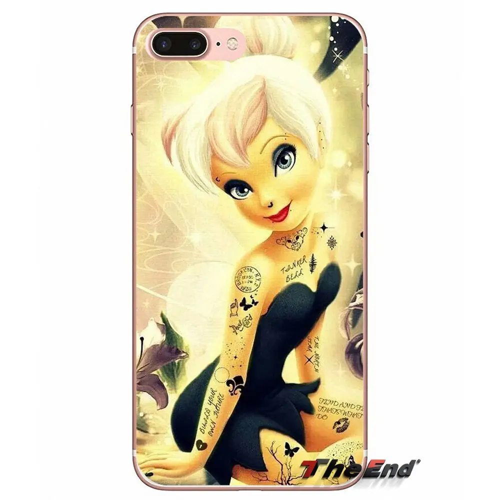 Мягкий чехол Tinkerbell из ТПУ для Samsung Galaxy Note 3 4 5 Grand Core Prime S3 S4 S5 MINI S6 S7 edge S8 S9