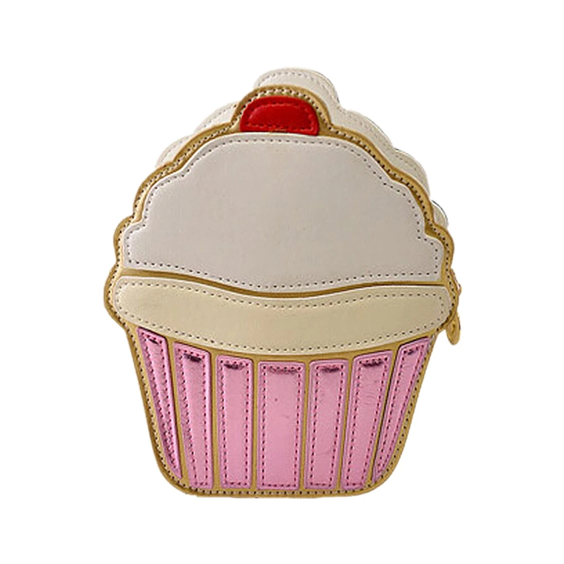 

New Cute Cartoon Women Ice cream Cupcake Mini Bags PU Leather Small Chain Clutch Crossbody Girl Shoulder Messenger bagCake