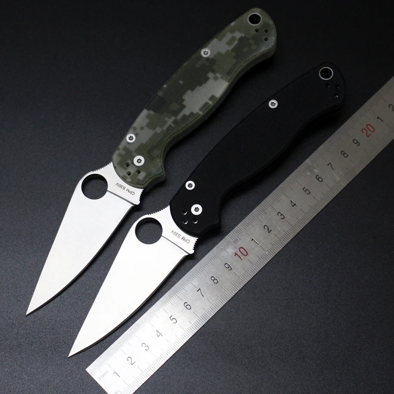 

Hot GP c81 Spyderco Folding Tactical Knife 9CR Blade G10 Handle Knife Survival Camping Hunting Knife Hand Tool ganzo edc knife