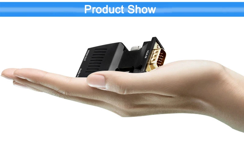 Egrincy VGA для HDMI конвертер 1080 P адаптер HD аудио адаптер HDTV видео кабель VGA2HDMI для HDTV портативных ПК проектор Xbox 360