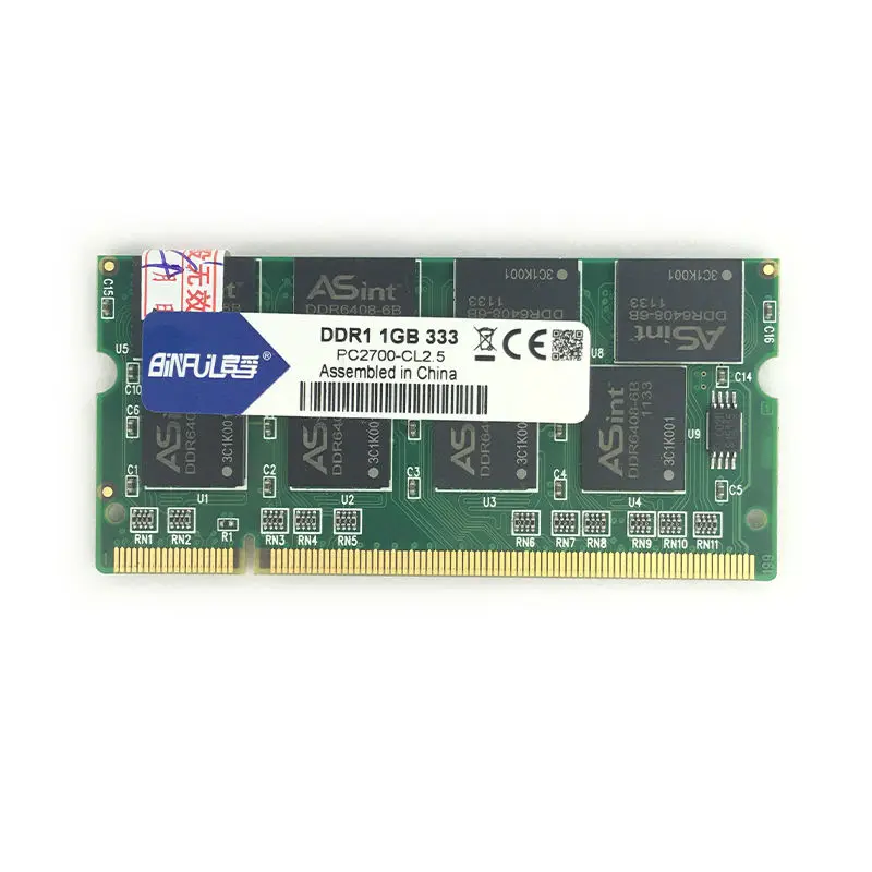 Binful ddr 1GB PC-2700 DDR 333mhz MEMORY ram Laptop SDRAM Notebook Binful ddr 1GB PC-2700 DDR 333mhz MEMORY ram Laptop SDRAM Notebook