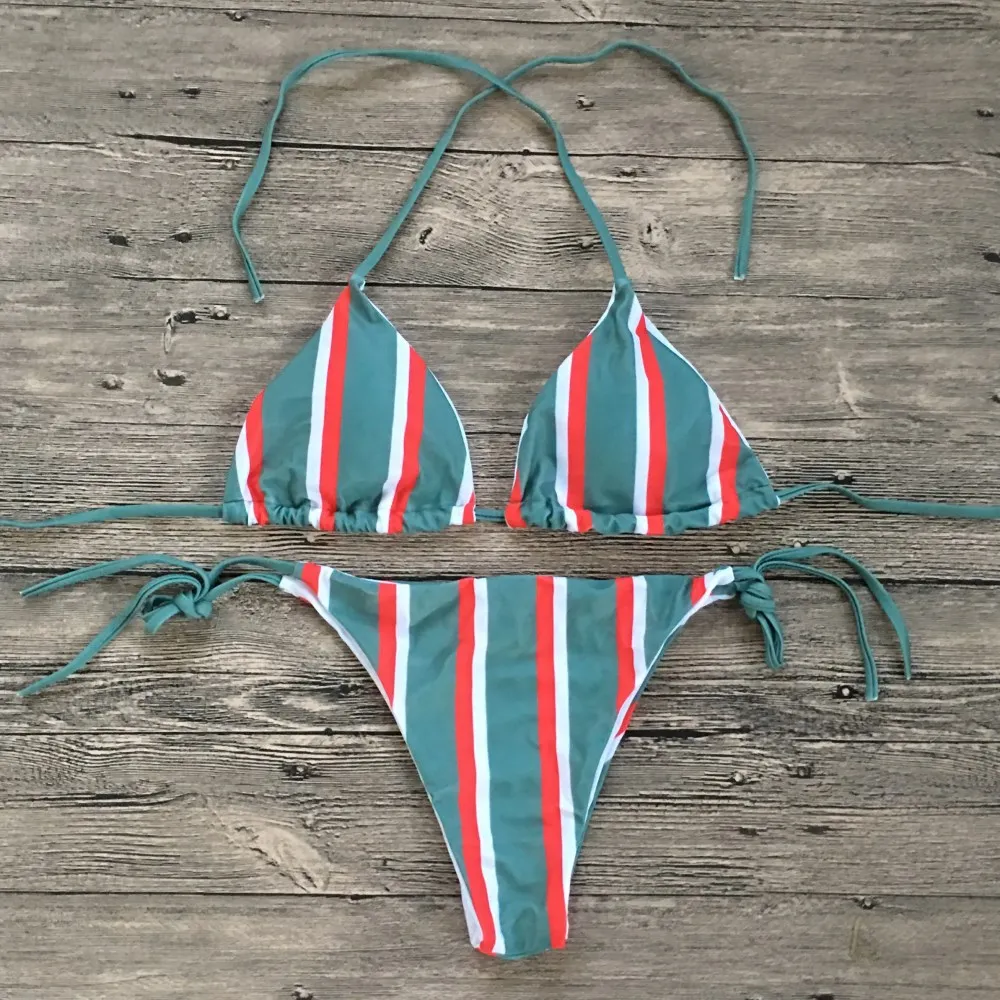 

swimwear women bikini 2018 sexy stripes swimsuit bikini push up bikini swimsuit women's separate
