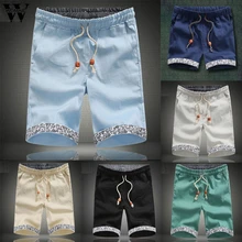 Womail мужские летние шорты с карманами, свободные однотонные повседневные шорты с завязками на талии, спортивные пляжные шорты, модные штаны J65