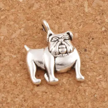 

English Bulldog Charm Beads 13x16.8mm 300pcs zinc alloy Pendants Jewelry DIY Fit Bracelets Necklace Earrings L108