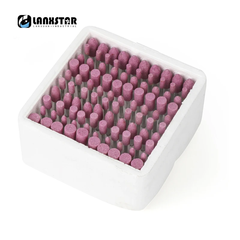 

High Quality 100 pcs/box Assorted Ceramic Mounted Point Grinding Stone Head Wheel Dremel Drill Rotary Tools In Stock