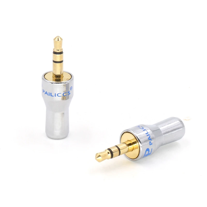 3Pins 3 5mm plug RCA Connector RCA plug 3 5 jack Stereo Headset Dual Track Headphone 5pcs lot