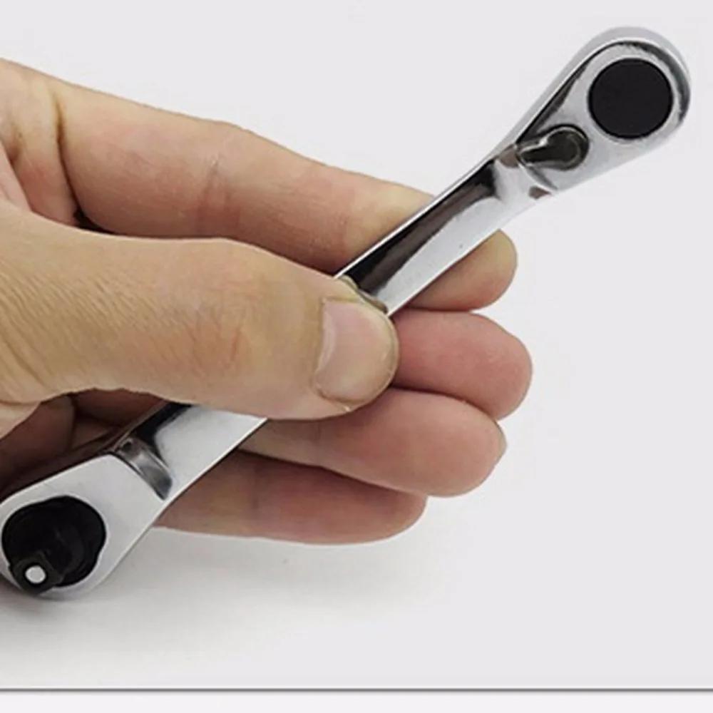 

1PC 13cm Mini Ratchet Wrench Double-Ended Torque Small Fly Socket Wrench Spanner Hand Repair Tools Wrench Repair Tools