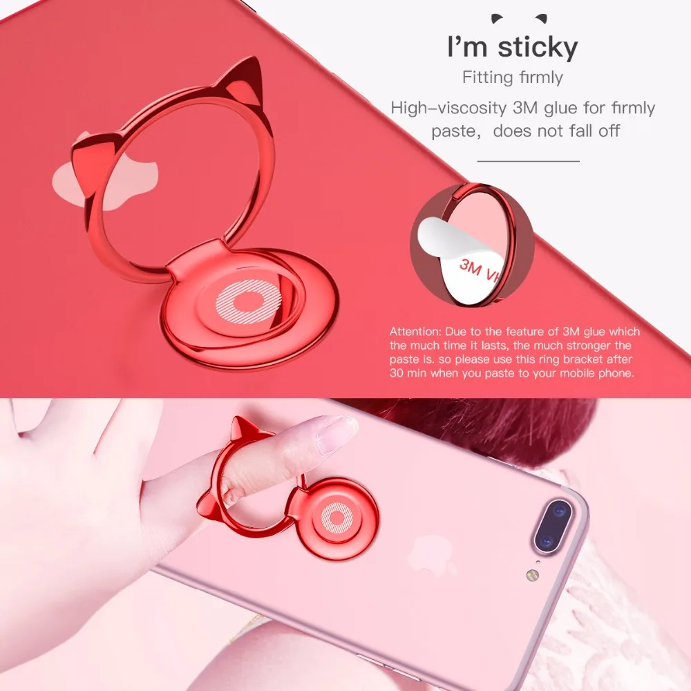 Baseus Metal Finger Ring Holder For iPhone Samsung Phone Ring 360 Cute Mobile Phone Holder Bracket for Magnetic Car Phone Holder Baseus Metal Finger Ring Holder For iPhone Samsung Phone Ring 360 Cute Mobile Phone Holder Bracket for Magnetic Car Phone Holder