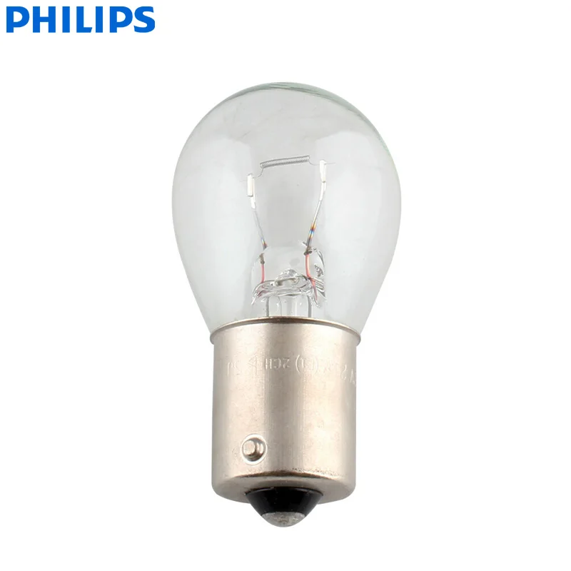 Philips Vision P21W S25 12498CP BA15s, стандартные поворотные сигнальные лампы, Оригинальные противотуманные лампы, светильник заднего хода,, 10 шт