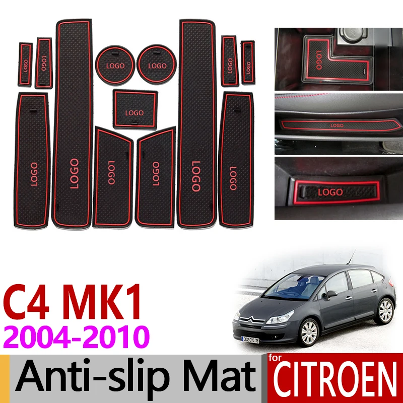 Противоскользящие резиновые коврики для Citroen C4 MK1 2004 2005 2006 2007 2008 2009 2010 Pallas Coupe Hatch седан аксессуары